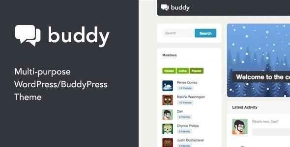 Buddy Simple WordPress & BuddyPress Theme Nulled Free Download