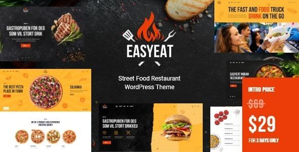 EasyEat Street Food Restaurant WordPress Theme Nulled Free Download