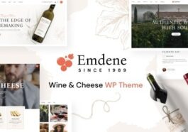 Emdene Wine & Cheese WordPress Theme Nulled Free Download