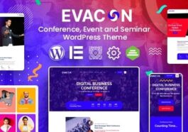 Evacon Event & Conference WordPress Theme Nulled Free Download