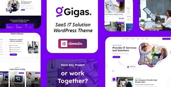 Gigas SaaS WordPress Theme Nulled Free Download