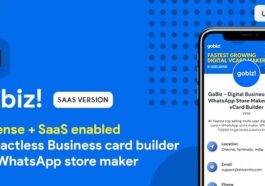 GoBiz Digital Business Card + WhatsApp Store Maker SaaS Card Builder Nulled Free Download