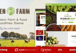 Green Farm Organic Food WordPress Theme Nulled Free Download