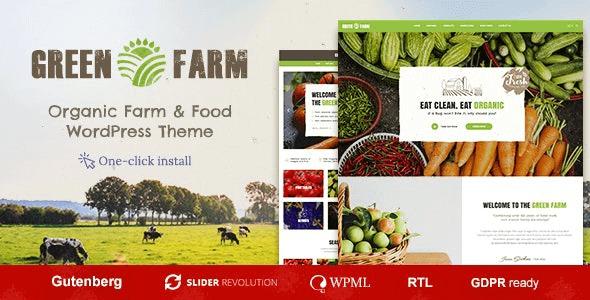 Green Farm Organic Food WordPress Theme Nulled Free Download