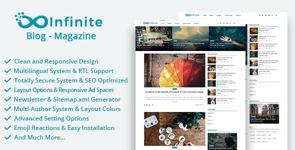 Infinite Blog & Magazine Script Nulled Free Download