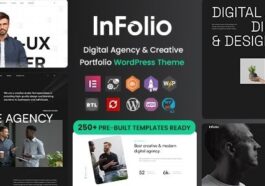 Infolio Digital Agency & Creative Portfolio WordPress Elementor Theme Nulled Free Download