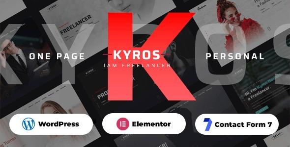 Kyros Personal Portfolio CV Resume Theme Nulled Free Download