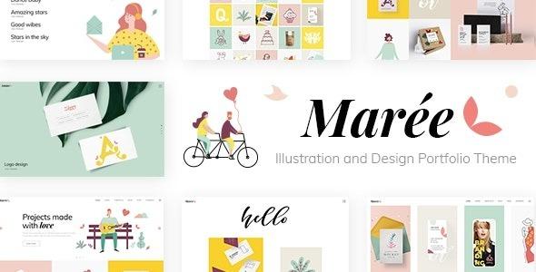 Marée Illustration and Design Portfolio Theme Nulled Free Download