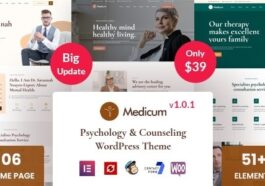 Medicum Psychology & Counseling WordPress Theme Nulled Free Download