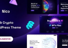 Nico Creative & NFT-affiliate WordPress Theme Nulled Free Download