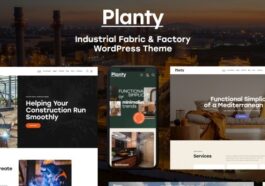 Planty Industrial Fabric & Factory WordPress Theme Nulled Free Download