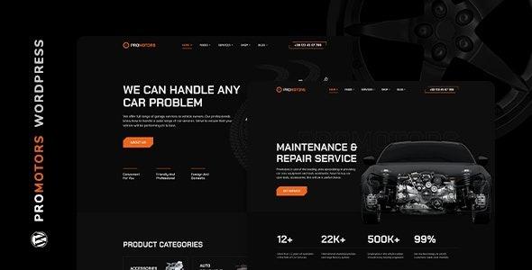 ProMotors Car Service and Detailing WordPress Theme Nulled Free Download