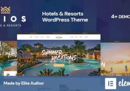 Resort & Hotel WordPress Theme Erios Nulled Free Download