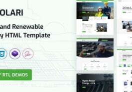 Solari Ecology & Solar Energy HTML Template + RTL Nulled Free Download