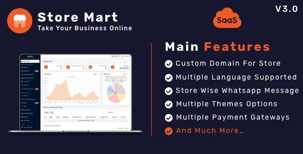 StoreMart SaaS Grocery delivery system Nulled Free Download