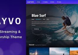 Vayvo Media Streaming & Membership Theme Nulled Free Download