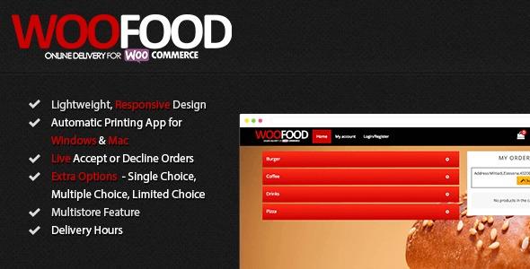 WooFood Food Ordering (Delivery Pickup) Plugin for WooCommerce & Automatic Order Printing Nulled Free Download