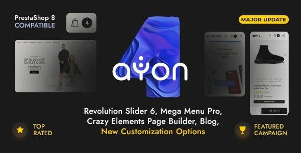 AYON Multipurpose Responsive Prestashop Theme PrestaShop Nulled Free Download