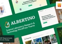 Albertino Science Laboratory Research & Technology WordPress Theme Nulled Free Download