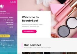 BeautySpot WordPress Theme for Beauty Salons Nulled Free Download