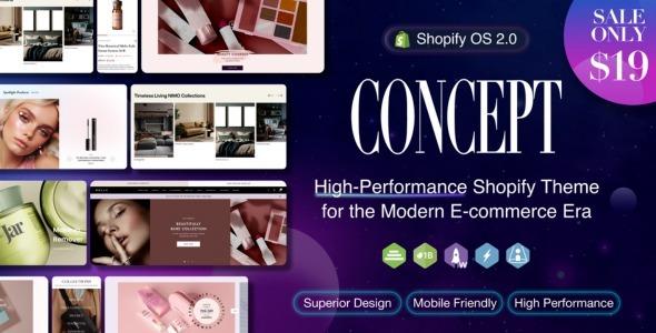 Concept Sleek, Optimal Shopify Theme OS 2.0 Nulled Free Download