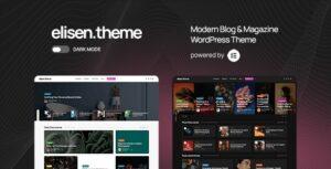 Elisen Blog & Magazine WordPress Theme Nulled Free Download