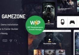 Gamezone Gaming Blog & Store WordPress Theme Nulled Free Download