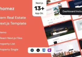 Homez Real Estate React NextJS Template Nulled Free Download