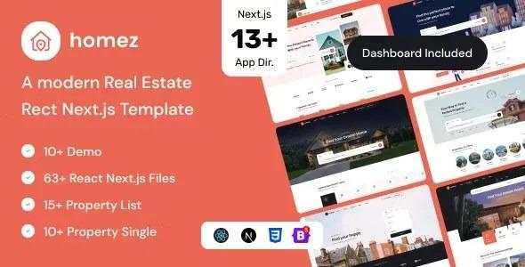 Homez Real Estate React NextJS Template Nulled Free Download