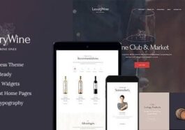 Luxury Wine Liquor Store & Vineyard WordPress Theme Nulled Free Download 