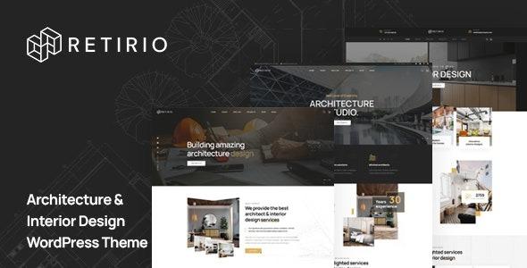 Retirio Architecture and Interior WordPress Theme Nulled Free Download