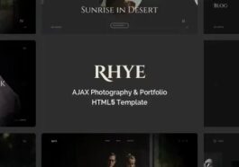 Rhye AJAX Portfolio HTML5 Template Nulled Free Download