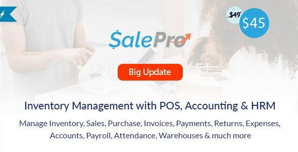 SalePro Inventory Management System with POS, HRM, Accounting Nulled Free Download