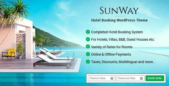 Sunway Hotel Booking WordPress Theme Nulled Free Download