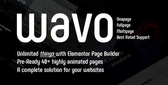 Wavo Creative Portfolio & Agency Theme Nulled Free Download