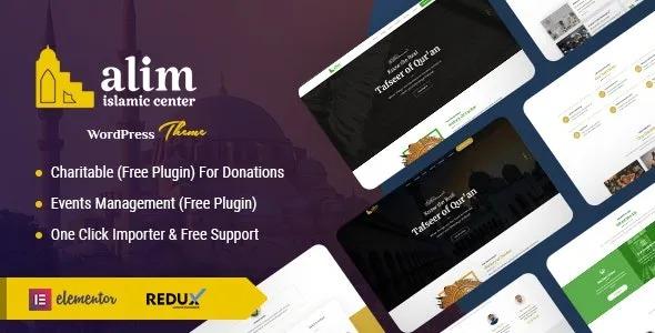 Alim Islamic Institute & Mosque WordPress Theme + RTL Nulled Free Download