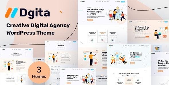 Dgita Creative Digital Agency WordPress Theme Nulled Free Download