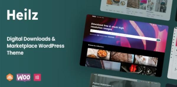 Heilz Digital Downloads & Marketplace WordPress Theme Nulled Free Download