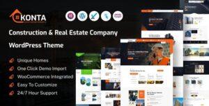 Konta Construction and Real Estate Company WordPress Theme Nulled Free Download