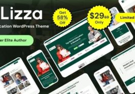 Lizza LMS Education WordPress Theme Nulled Free Download