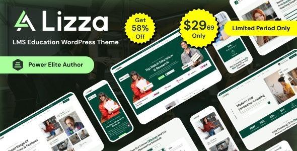 Lizza LMS Education WordPress Theme Nulled Free Download