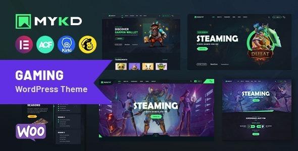 MYKD eSports and Gaming NFT WordPress Theme Nulled Free Download