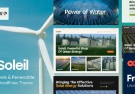 Soleil Solar Panels & Renewable Energy WordPress Theme Nulled Free Download