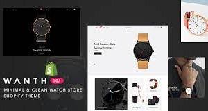 Wanth Minimal & Clean Watch Store Shopify Theme Nulled Free Download