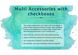 Multi Accessories with Checkboxes Prestashop Nulled Free Download