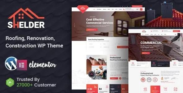 Shelder Roofing Services WordPress Theme + RTL Nulled Free Download