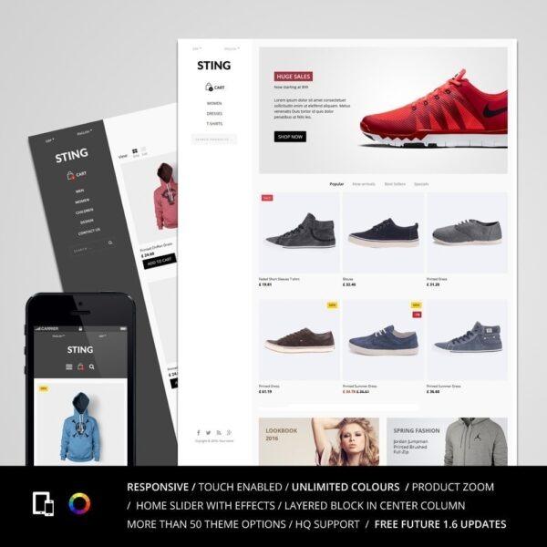 Sting PrestaShop Template Nulled Free Download