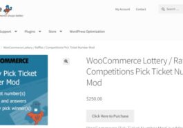 WooCommerce Lottery Raffles Competitions Pick Ticket Number Mod Nulled Free Download