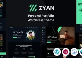 Zyan Personal Portfolio WordPress Theme Nulled Free Download