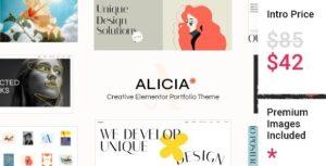 Alicia Elementor Portfolio Theme Nulled Free Download
